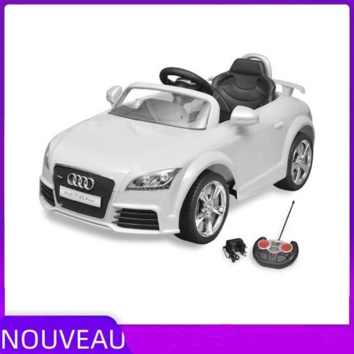 Bon Qualite Style Sportif Voiture Avec Telecommande Pour Enfants Avec Appareil De Musique Audi Tt Rs Blanc Cdiscount Jeux Jouets