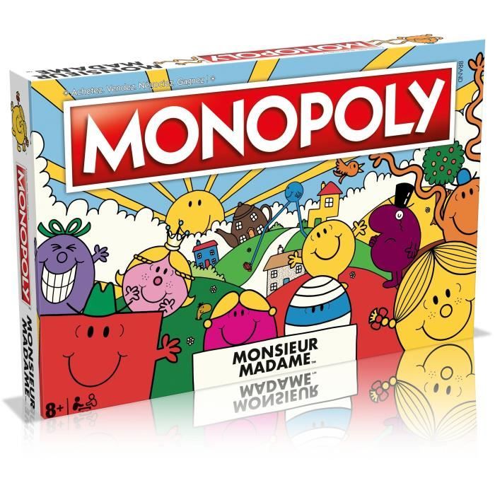 Jeu De Société Monopoly Monsieur Madame Winning Moves WM03274-FRE-6 – Personnages Célèbres