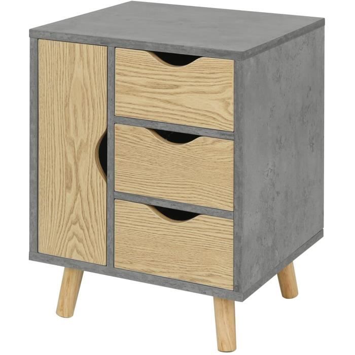 WOLTU Table de Chevet Haute avec 2 Tiroirs, 3 Étagères Ouvertes, 1 Crochet, 37x30x114cm, Bibliothèque Étagère Rangement, Table d'Appoint pour Chambre Bureau Salon, Blanc, NTS18ws WOLTU Table de Chevet Haute avec 2 Tiroirs, 3 Étagères Ouvertes, 1 Crochet, 37x30x114cm, Bibliothèque Étagère Rangement, Table d'Appoint pour Chambre Bureau Salon, Blanc, NTS18ws