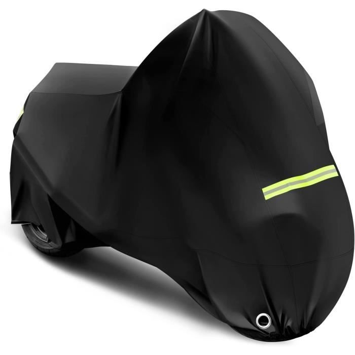 WOLTU Housse Protection pour Moto, Bâche Moto Extérieure, en Oxford 210D Résistante a Pluie-Vent-Neige-UV, 245x105x125cm
