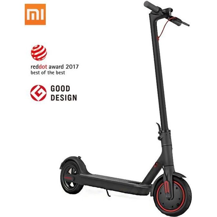 Sonnette Noire En Acier Inoxydable Pour Trottinette Xiaomi M365, 1S, PRO – Légère, Facile à Installer, 6x4x3 Cm