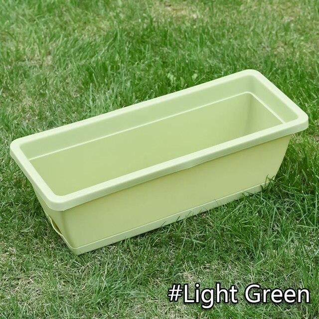 Lot De 3 Plateaux Rectangulaires Pour Pots De Fleurs - Plastique Beige, 34x14x3 Cm, Résistant Aux UV, Antidérapant