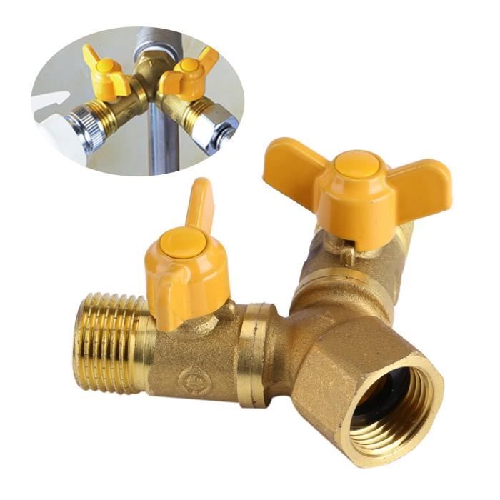 Adaptateur De Robinet Deux Voies WilTec 7 Mm - Pour Filtre à Eau Naturewater, Installation Facile