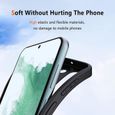Coque pour Samsung Galaxy S23 Plus Antichoc Découpage Précis Noir + 2 Verres Trempés-1