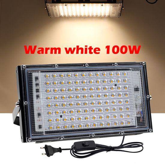 Projecteur Exterieur Led 100W - 10000Lm Spot Led Extérieur, Pilote