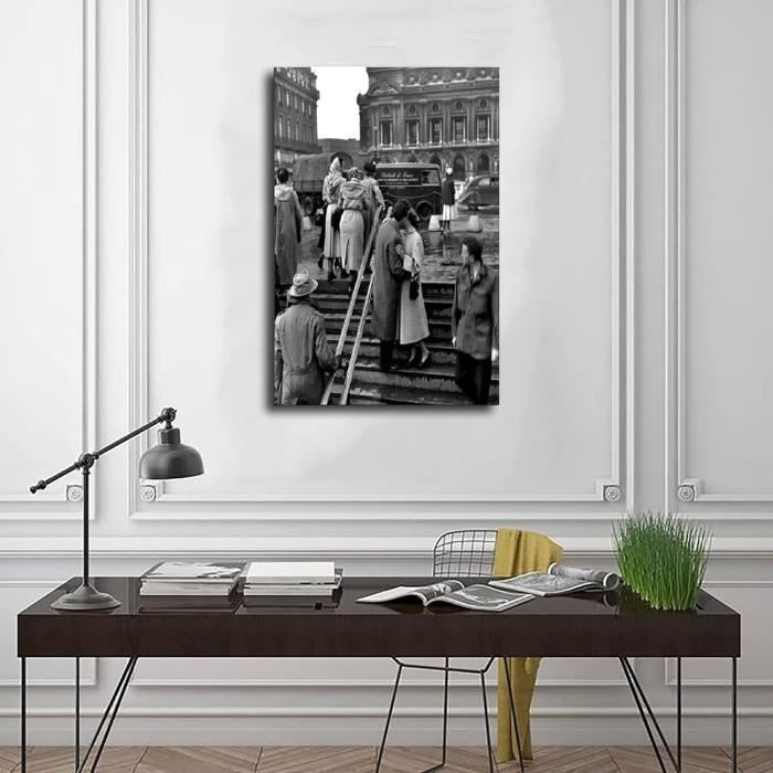 Tableau vintage - Affiches décoration noir et blanc