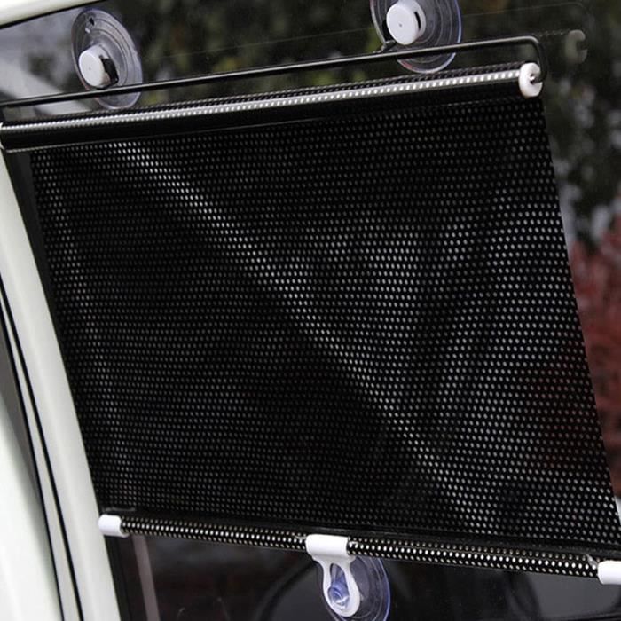 Rideau Enrouleur Pour Vitre De Voiture - Pare-soleil Réglable Avec Ventouses, Protection UV Et Intimité