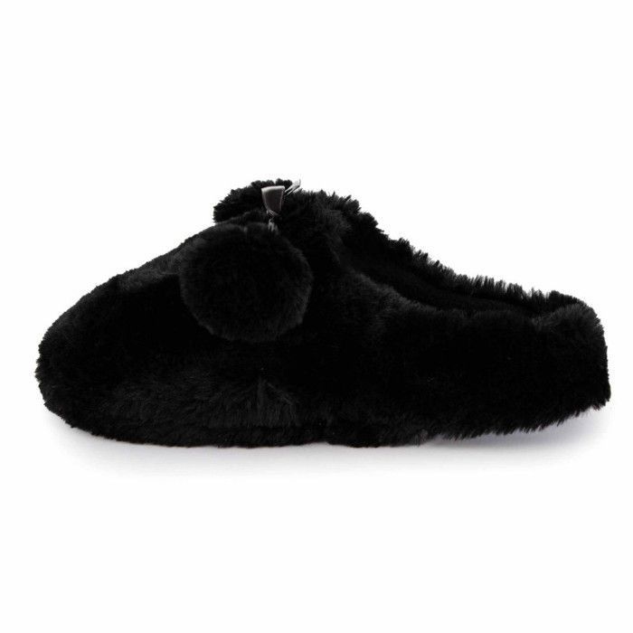 Chaussons Femme ETINCELLE Claire Noir Fausse Fourrure