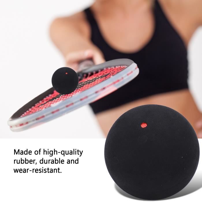 Boules De Squash 37 Mm Avec Point Bleu - Caoutchouc, Pour Débutants Et Compétition