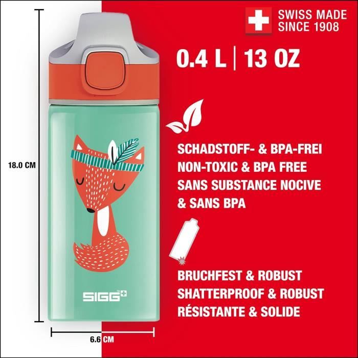 Gourde Sonic Aluminium Pour Enfant – 600 Ml, Avec Paille Et Sangle, Rose, Idéale Pour L'école