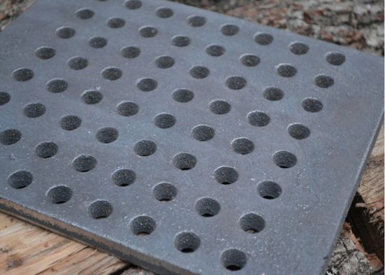 Barbecue En Pierre Exterieur SEZAM Grille De Four En Fonte - 28 X 23 Cm - Différents Diamètres Chenets Pour Cheminee