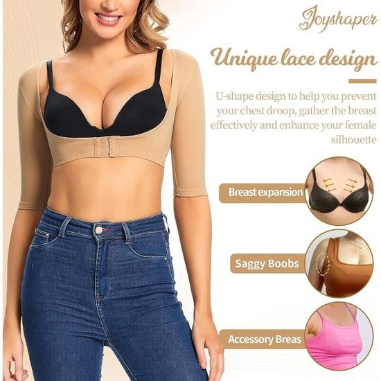 Haut Sculptant Femme 2PCS Manches Compression Bras - Correcteur Posture SUIUOI