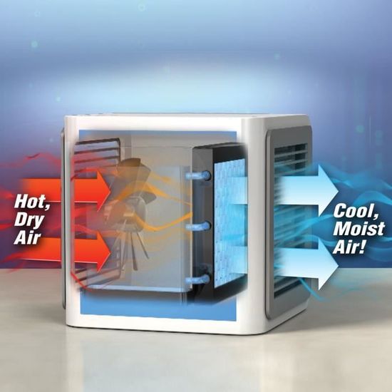 ARCTIC CUBE ULTRA La solution rapide facile et compacte pour rafraichir et humidifier la pi/èces en quelques instants Vu /à la T/él/é