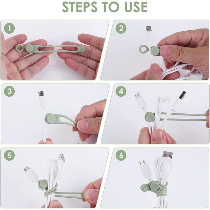 Câbles Adhésifs Clips De Câble Organiseur Rangement De Câbles 3M Fils