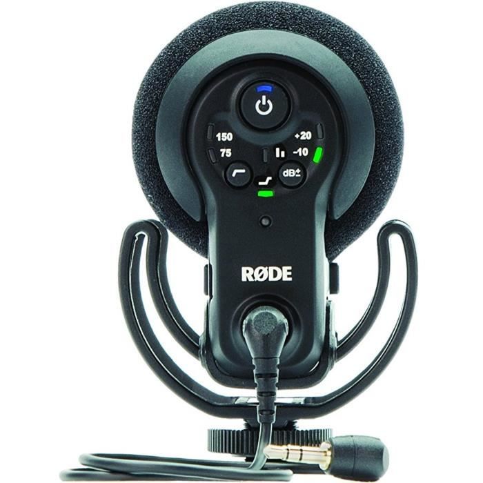 Micro noir pour Smartphones, appareils photo reflex numériques et caméras  vidéo Microphone à condensateur cardioïde avec pare-brise - Cdiscount  Appareil Photo