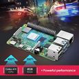 NinkBox Raspberry Pi 4 Modèle B, 4G RAM+64G Micro SD Carte, Starter Kit: Alimentation de 5V/3A avec Interrupteur, Ventilateur,-3