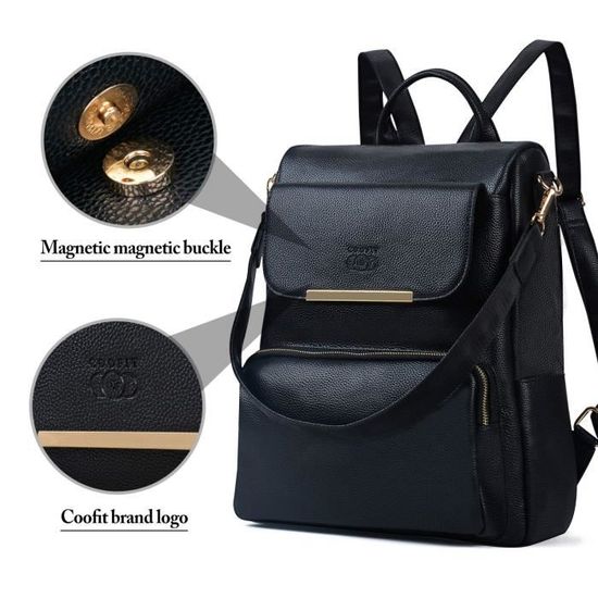 sac a dos cuir antivol femme