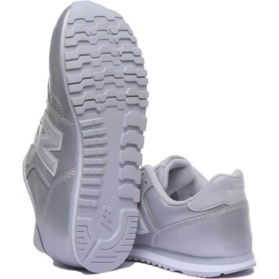 New Balance Sneakers Classiques Argentes Brillants A Bretelles Brillantes Pour Jeunes Cdiscount Sport