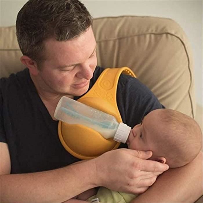 Porte biberon rotatif mains libres pour bebe porte biberon en silicone pour nourrisson antiderapant portable adapte a la pl Cdiscount Puericulture Eveil bebe