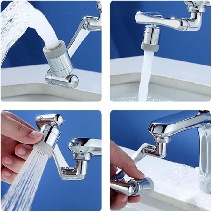 Aérateur de robinet pivotant à1440 °,WOVTE aérateur fixation de robinet  rotatif ,robinet rotatif multifonctionnel,A - Cdiscount Bricolage