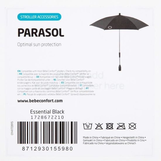 Bebe Confort Ombrelle Ronde Essential Black Cdiscount Puericulture Eveil Bebe
