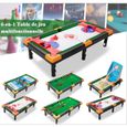 6-en-1 Table de jeu multifonctionnelle - table de billard jouet - Table de  jouet d'intérieur pour enfants-0