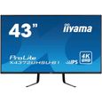 Écrans PC iiyama Prolite X4372UHSU-B1 Écran LED IPS 4K UHD (2 x HDMI, 2 x DisplayPort, USB2.0-3.0, PbP) Noir 108 cm 2427-0
