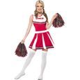 Déguisement Pompom Girl - Smiffys - Robe blanche et rouge - Tailles XS, S, M-0
