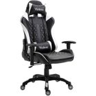 YOLEO Chaise de Bureau Gaming Confortable Chaise Gaming Bureau Gamer Fauteuil de Bureau Hauteur réglable 122-130 cm Siège PU Blanc
