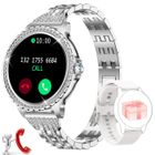 CHRONUS Montre Connectée Femme avec Appel Bluetooth 1,32'' Sport Lecteur de Musique SpO2 pour Android iOS