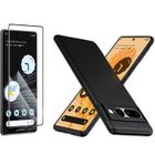 Coque Silicone Noire + Vitre Protection Ecran Pour Google Pixel 7 Pro 5G Little Boutik®