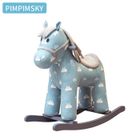 Cheval à bascule PIMPIMSKY - Jouet à Bascule Selle Grand Confort - Charge Max 70kg - Enfant 1-8 ans