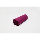 Drap Housse uni satin de Coton - SALOME PRESTIGE - 80x200 - lie de vin - bonnet de 30cm
