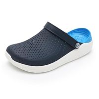 Sandales d'été pour hommes - Marque - Modèle - Bleu foncé - Caoutchouc - Trou