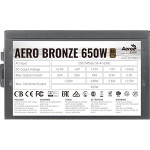 ALIMENTATION INTERNE Alimentation PC non modulaire - AEROCOOL - Aero Br