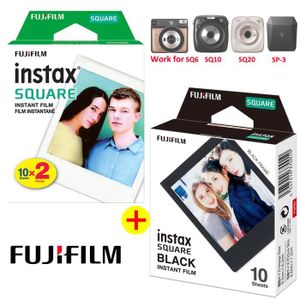 Film instantané FUJI Instax Square - Cadre Marbre blanc - Pack 10 photos