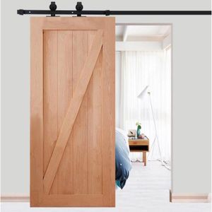 AiHom Kit de mat/ériel de grange pour porte coulissante en acier inoxydable pour int/érieur moderne