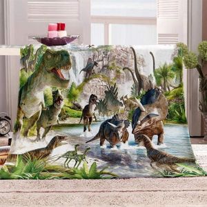 COUVERTURE ANIMAUX Couverture Polaire Enfant Fille Garcons Dinosaure 