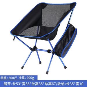 CHAISE DE CAMPING Bleu profond - Chaise pliante portable ultralégère