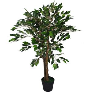 FLEUR ARTIFICIELLE Plante Artificielle - Ficus - Vert - 90 cm