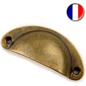 Rolanli Lot de 12 Boutons de Meuble Dia. 22mm - Bronze Rétro Boutons pour Armoire Tiroir Porte de Garde-Robe 