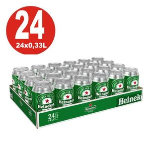 BIERE Bidons 24x0,33L Heineken Lager Beer 5% Vol