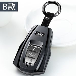 Argent Gleamydot Coque Clé Compatible avec Etui Clef Audi A1 A2 A3 A4 A5 A7 Q1 Q3 Q5 TT Protection Clé de Voiture Accessoires Avec Porte Clef