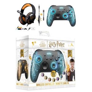 Harry Potter - Manette Switch RGB Sans Fil Câble 1M - Translucide -  Patronus