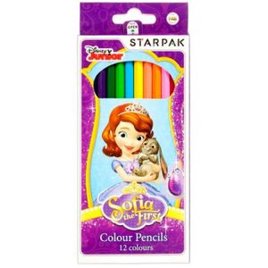 CRAYON DE COULEUR 12 crayon de couleur Princesse Sofia Disney GUIZMAX