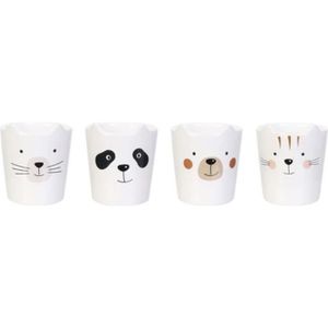 De Jean Patrique passe au lave-vaisselle Design moderne et r/étention de la chaleur exceptionnelle Lot de 4 tasses /à expresso avec soucoupes et cuill/ères