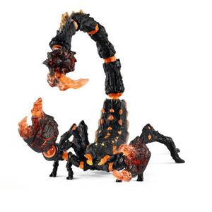 FIGURINE - PERSONNAGE Scorpion de lave, figurine fantastique avec pièces