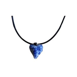 Pendentif Cœur En Serpentine Verte – Pierre Naturelle Apaisante Et Équilibrante