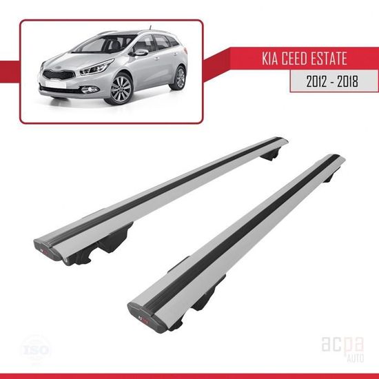 Barres De Toit Pour Kia Sportage 2004-2009 - Modèle FLY Gris, Aluminium Anodisé, Charge Max 75 Kg (véhicule En Mouvement) - 8