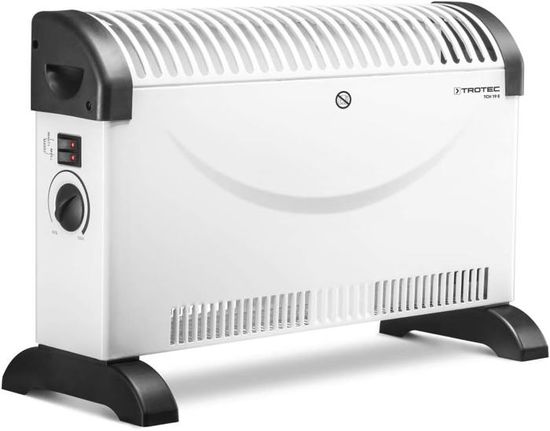 Radiateur électrique Convecteur TROTEC TCH 18 E - 2000W Max - 3 Niveaux - Thermostat Réglable Radiateur électrique Convecteur TROTEC TCH 18 E - 2000W Max - 3 Niveaux - Thermostat Réglable